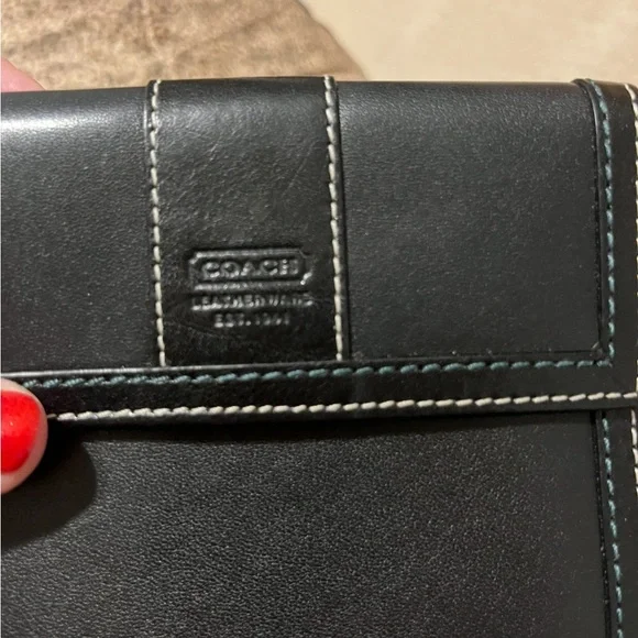 EUC VINTAGE LEATHER COACH WALLET 5x3 - Picture 11 of 12